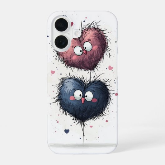 Grumpy heart Mini's iPhone 16 Hoesje (Achterkant)