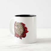 Grumpy Hedegel Mok met twee tonnen (Voorkant links)