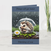 Grumpy Hedgehog - Denken aan je Kaart (Voorkant)