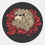 Grumpy Hedgehog Sticker (Voorkant)