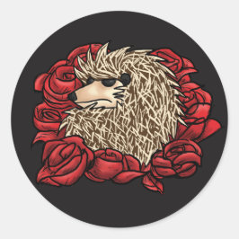 Grumpy Hedgehog Sticker