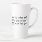 Grumpy Highland Koe & Google Coffee/Latte Mok (Rechts)