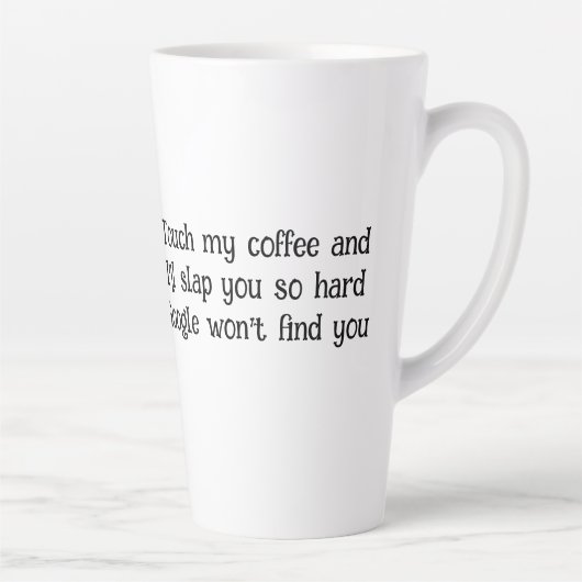 Grumpy Highland Koe & Google Coffee/Latte Mok (Rechts)