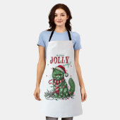 Grumpy Holiday Cat Schort (Gedragen)