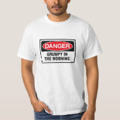 grumpy in the morning t-shirt (Voorkant)