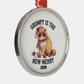 Grumpy is de nieuwe vrolijkheid metalen ornament (Rechts)