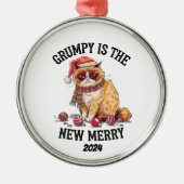 Grumpy is de nieuwe vrolijkheid metalen ornament (Voorkant)