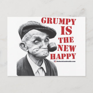 Grumpy is het nieuwe geluk briefkaart