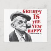 Grumpy is het nieuwe geluk briefkaart (Voorkant)