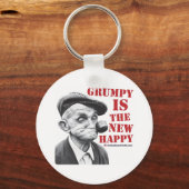 Grumpy is het nieuwe geluk sleutelhanger (Voorkant)