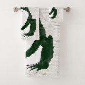 Grumpy japans kikker Toad 19e eeuw Bad Handdoek (Insitu)