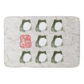 Grumpy japans kikker Toad 19e eeuw Badmat (Voorkant)