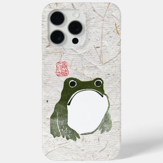 Grumpy japans kikker Toad 19e eeuw Case-Mate iPhone Case (Achterkant)