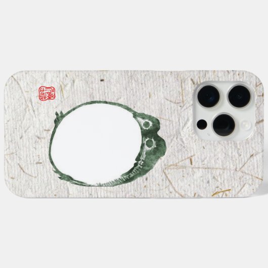 Grumpy japans kikker Toad 19e eeuw Case-Mate iPhone Case (Achterkant (horizontaal))