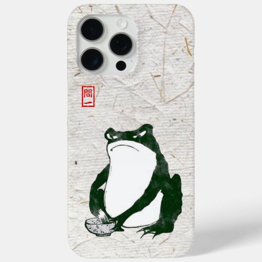 Grumpy japans kikker Toad 19e eeuw Case-Mate iPhone Case (Achterkant)