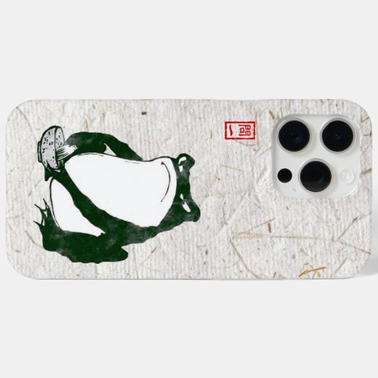 Grumpy japans kikker Toad 19e eeuw Case-Mate iPhone Case (Achterkant (horizontaal))