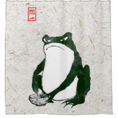 Grumpy japans kikker Toad 19e eeuw Douchegordijn (Voorkant)