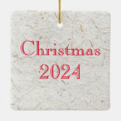 Grumpy japans kikker Toad 19e eeuw Keramisch Ornament (Achterkant)