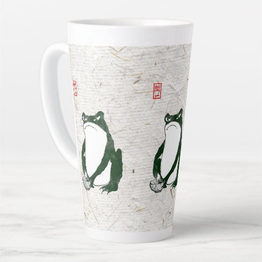 Grumpy japans kikker Toad 19e eeuw Latte Mok (Linkerhoek)