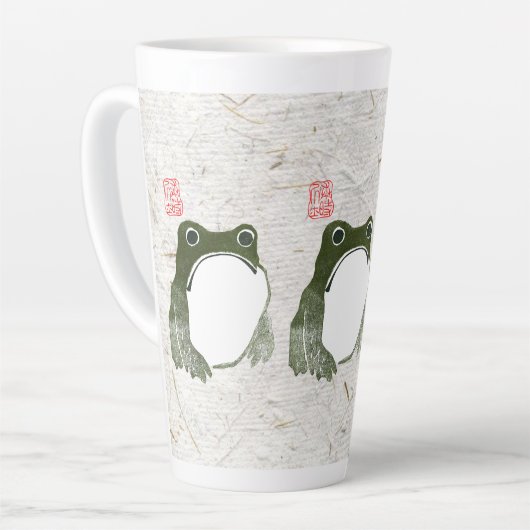 Grumpy japans kikker Toad 19e eeuw Latte Mok (Linkerhoek)