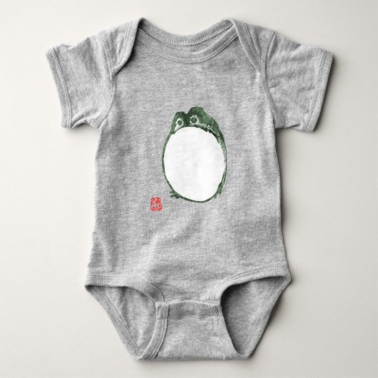 Grumpy japans kikker Toad 19e eeuw Romper (Voorkant)