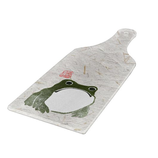 Grumpy japans kikker Toad 19e eeuw Snijplank (Hoek)