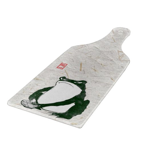 Grumpy japans kikker Toad 19e eeuw Snijplank (Hoek)