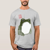 Grumpy japans kikker Toad 19e eeuw T-shirt (Voorkant)