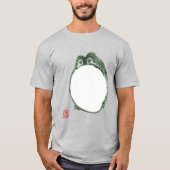 Grumpy japans kikker Toad 19e eeuw T-shirt (Voorkant)