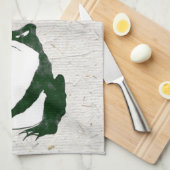 Grumpy japans kikker Toad 19e eeuw Theedoek (Quarter Fold)