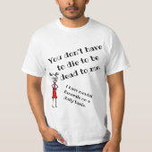 Grumpy, je bent dood voor me. t-shirt (Voorkant)