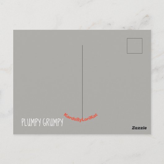 Grumpy-kaart Briefkaart (Achterkant)