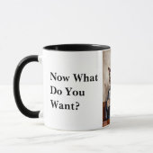 Grumpy Kantoor Cat De krant lezen Mok (Links)