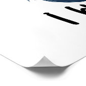 Grumpy kat houding grappig dier citaat poster (Hoek)