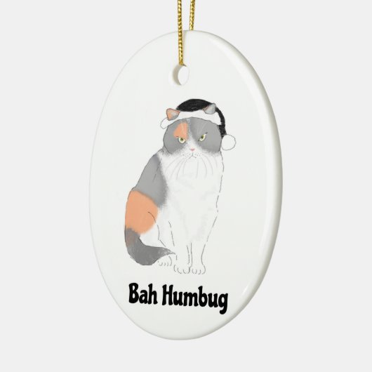 Grumpy Katie bah humbug kerstboomversiering Keramisch Ornament (Links)