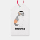 Grumpy Katie bah humbug kerstcadeau label Cadeaulabel (Voorkant)