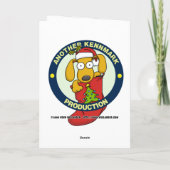 Grumpy kerstkaart feestdagen kaart (Achterkant)