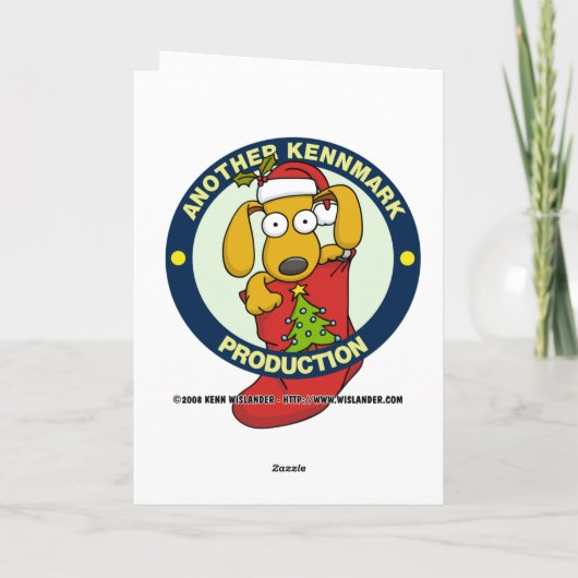 Grumpy kerstkaart feestdagen kaart (Achterkant)