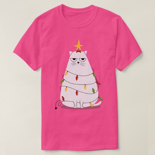 Grumpy kerstkat Gift Halloween Day Thanksgivi T-shirt (Design voorkant)