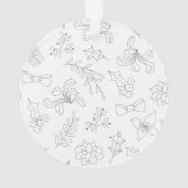 Grumpy kerstkat ornament (achterkant)