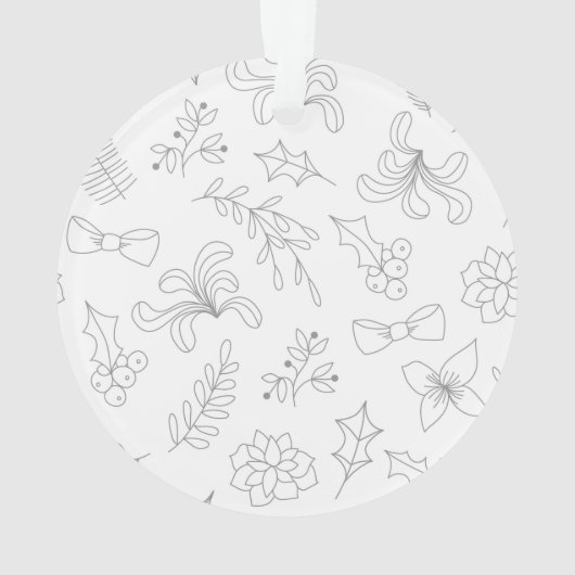 Grumpy kerstkat ornament (achterkant)