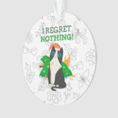 Grumpy kerstkat ornament (voorkant)