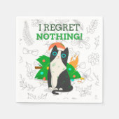 Grumpy kerstkat servet (Voorkant)