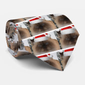 Grumpy kerstkat stropdas (Opgerold)