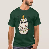 Grumpy kerstkat t-shirt (Voorkant)