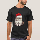 Grumpy kerstkat t-shirt (Voorkant)