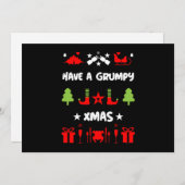 Grumpy Kerstmis Feestdagenkaart (Voorkant / Achterkant)