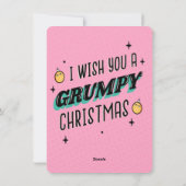 GRUMPY KERSTMIS ILLUSTRATIE ONTWERP FEESTDAGENKAART (Achterkant)