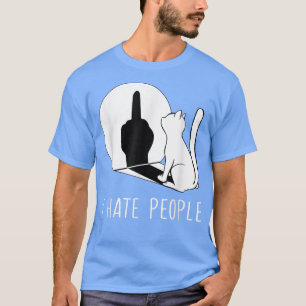 Grumpy Kitten katten die ik niet leuk vind om mens T-shirt