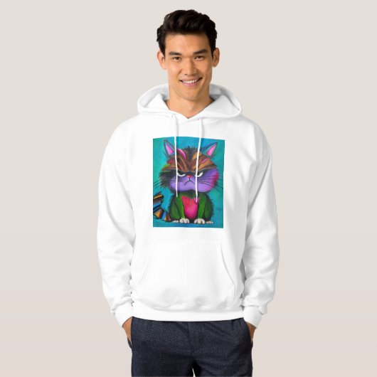 Grumpy Kitty Trui Hoodie (Voorkant volledig)